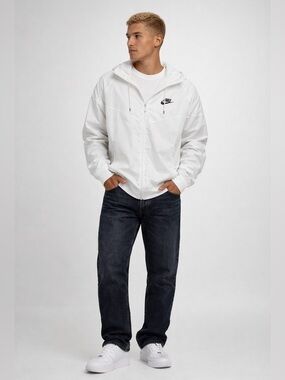 Nike Sportswear Windrunner Hooded Jacket White Size M